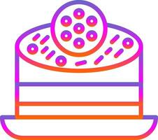 Oreo Cheesecake Vector Icon Design