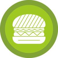 Tofu Burger Vector Icon Design