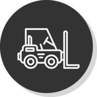 Forklift Vector Icon Design