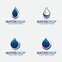 plantilla de diseño de vector de logotipo de gota de agua