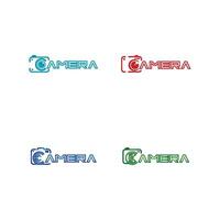 letter c with camera logo design vector illustration template