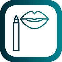 Lip Stain Vector Icon Design