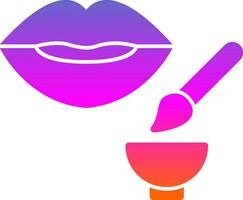 Lip Exfoliator Vector Icon Design