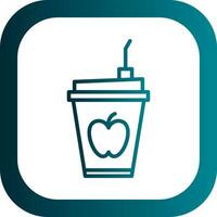 Fruit Smoothie Vector Icon Design