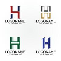 Initial H Letter Logo Design Vector Template.