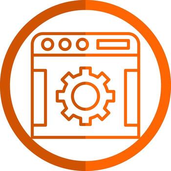 diseño de icono de vector de navegador