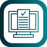 Desktop Computer Vector Icon Design