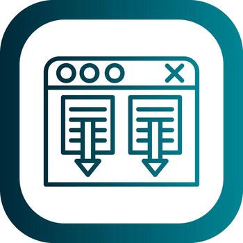 diseño de icono de vector de navegador web