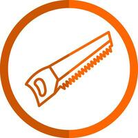 Hand saw Vector Icon Design