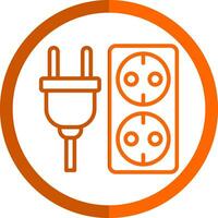 Electric socket Vector Icon Design