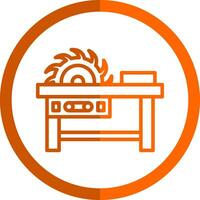 Saw machine Vector Icon Design