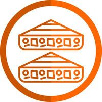 Chicken Quesadilla Vector Icon Design