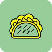 Beef Tacos Vector Icon Design