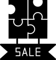 Sale Jigsaw Puzzle Vector Icon Design