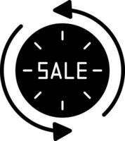 Sale Time Traveler Vector Icon Design