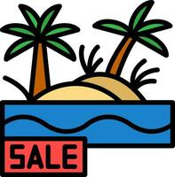 Sale Oasis Vector Icon Design