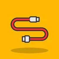 Connector and Cable Vector Icon Design