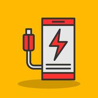 Mobile charging Vector Icon Design