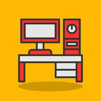 Desktop pc Vector Icon Design