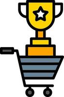 Shopping Contest Trophy Vector Icon Design