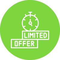 Limited Time Offer Vector Icon Design