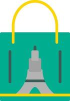 Shopping Bag Tower Vector Icon Design