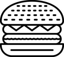 Beef Burger Vector Icon Design