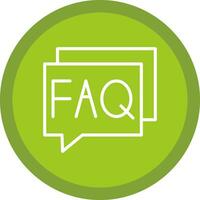 FAQ Vector Icon Design