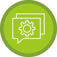 Online Chat Support Vector Icon Design