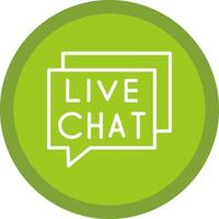 Live Chat Vector Icon Design