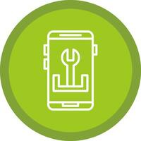 App Troubleshooting Vector Icon Design