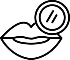 Lip Scrub Vector Icon Design