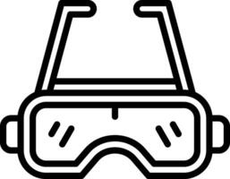 Safety googles Vector Icon Design