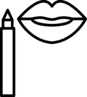 Lip Stain Vector Icon Design