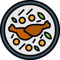 Chicken Curry Vector Icon Design