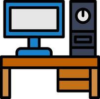 Desktop pc Vector Icon Design