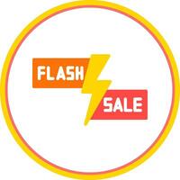 Flash Sale Lightning Vector Icon Design