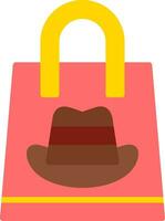 Shopping Cowboy Vector Icon Design