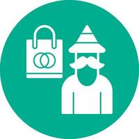 Shopping Wizard Vector Icon Design