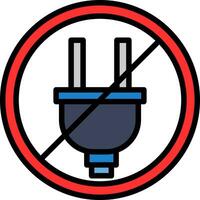 prohibido vector icono diseño