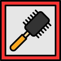 cepillo para el pelo vector icono diseño