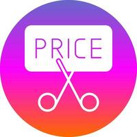 Price Slash Vector Icon Design