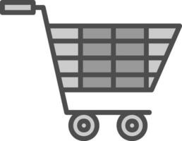 Shopping Trolley Vector Icon Design