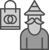 Shopping Wizard Vector Icon Design