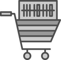 Shopping Barcode Vector Icon Design