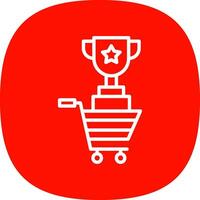 Shopping Contest Trophy Vector Icon Design