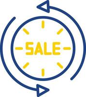 Sale Time Traveler Vector Icon Design