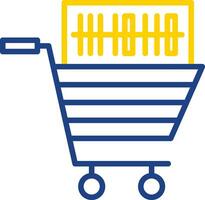 compras código de barras vector icono diseño