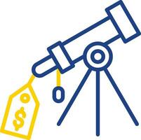 Price Tag Telescope Vector Icon Design