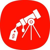 Price Tag Telescope Vector Icon Design